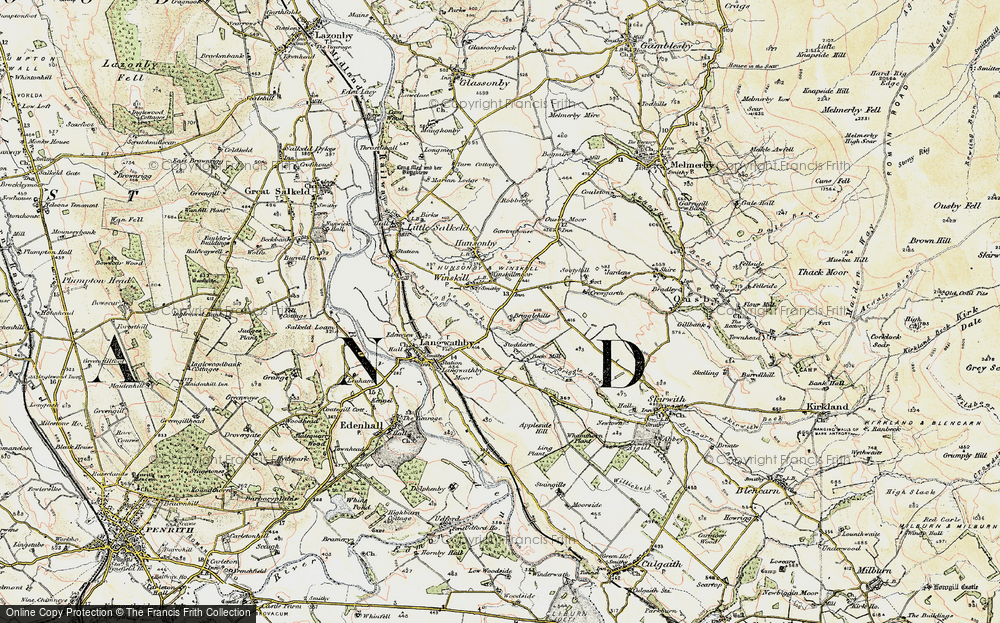 Old Map of Historic Map covering Briggle in 1901-1904