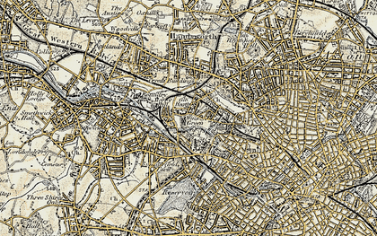 Old map of Winson Green in 1902