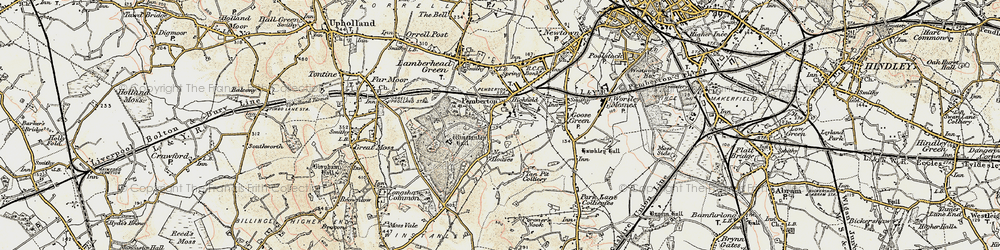 Old map of Winstanley in 1903