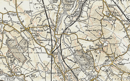 Old map of Winstanleys in 1903