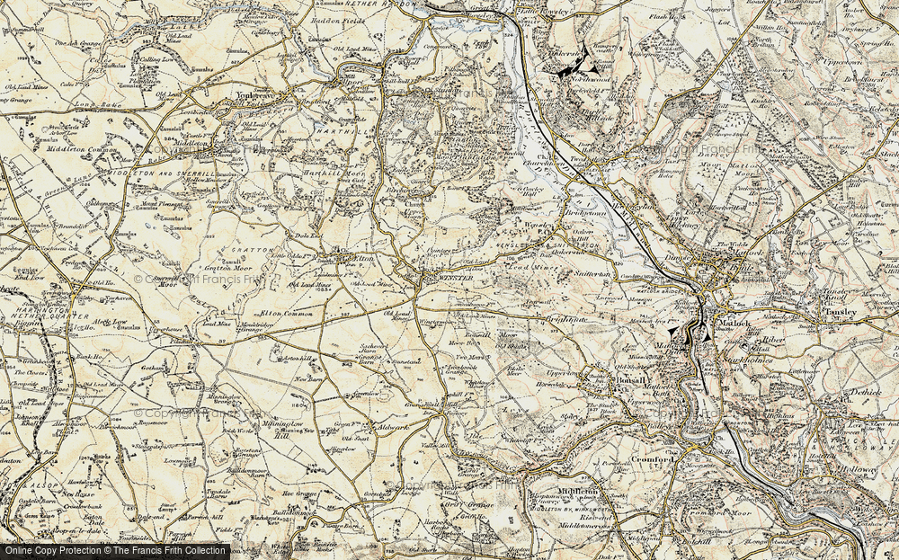 Old Map of Winster, 1902-1903 in 1902-1903