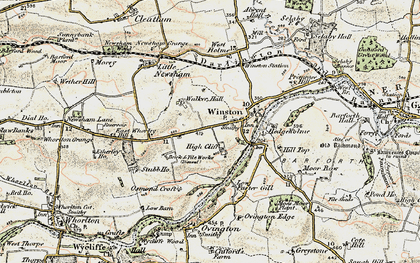Old map of Winston in 1903-1904
