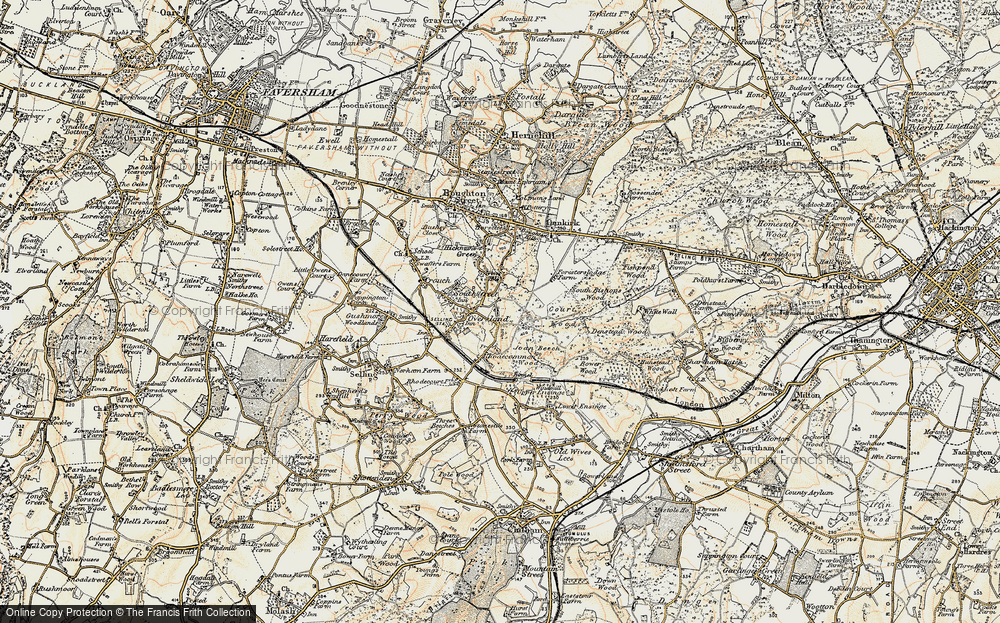 Old Map of Winterbourne, 1897-1898 in 1897-1898