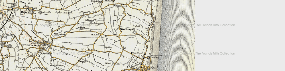 Old map of Winthorpe in 1901-1903