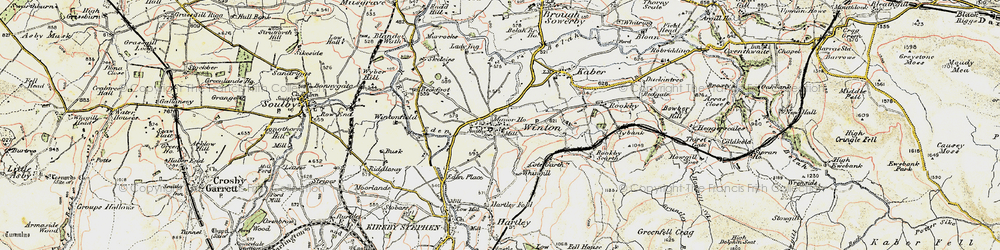Old map of Winton in 1903-1904