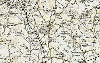 Old map of Arbury in 1903
