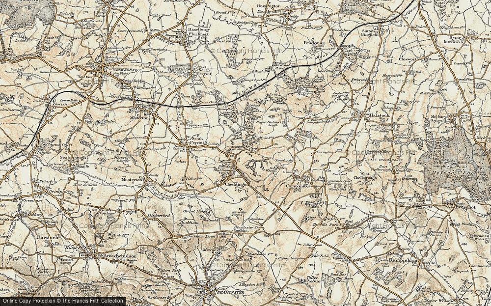 Old Map of Winyard's Gap, 1899 in 1899