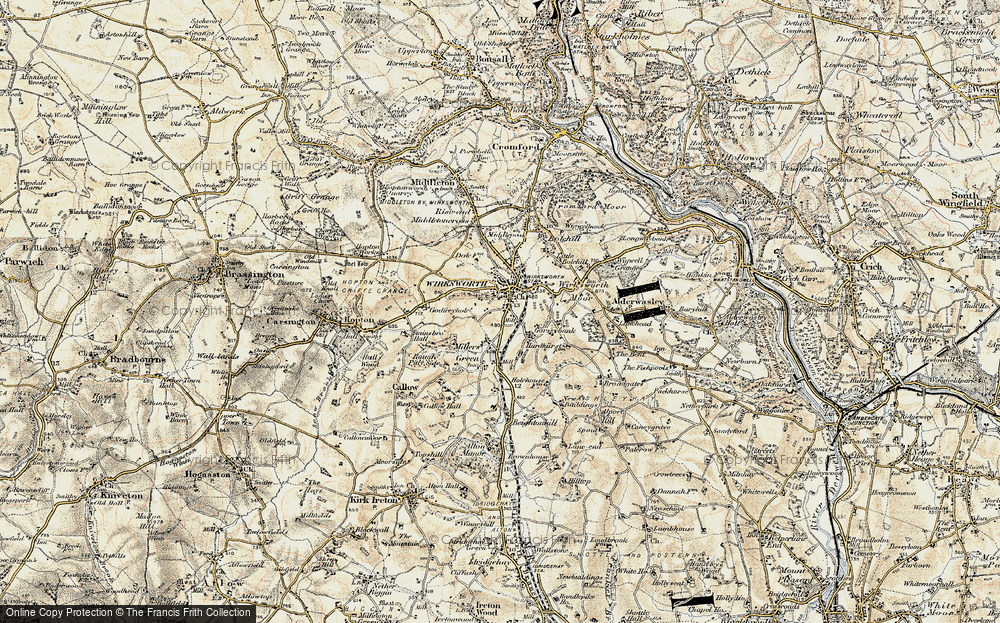 Old Map of Wirksworth, 1902 in 1902