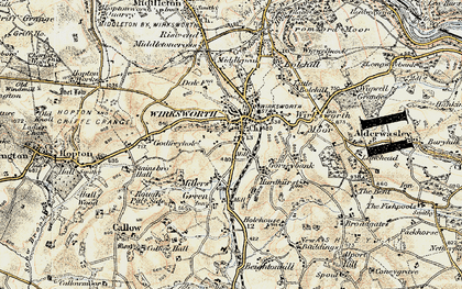 Old map of Wirksworth in 1902