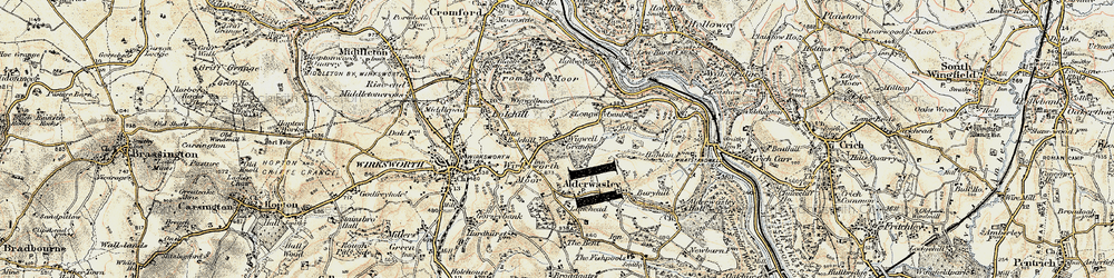 Old map of Wigwell Grange in 1902-1903