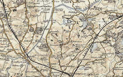 Old map of Wirswall in 1902