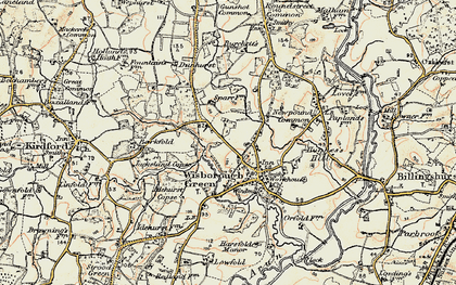 Old map of Wisborough Green in 1897-1900