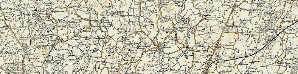 Old map of Wisborough Green in 1897-1900