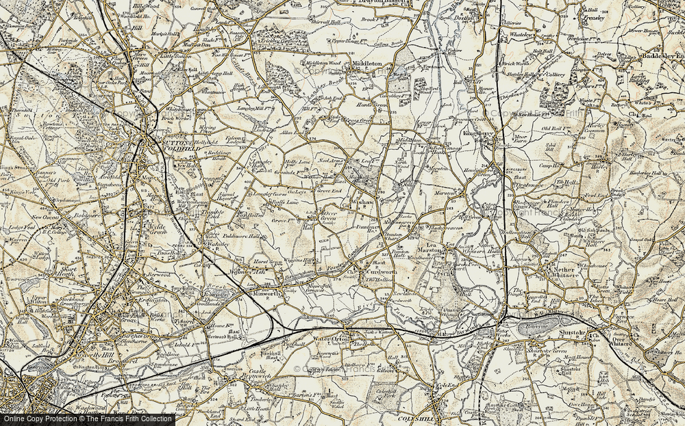 Old Map of Wishaw, 1901-1902 in 1901-1902