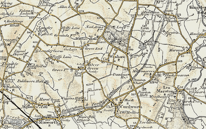 Old map of Wishaw in 1901-1902