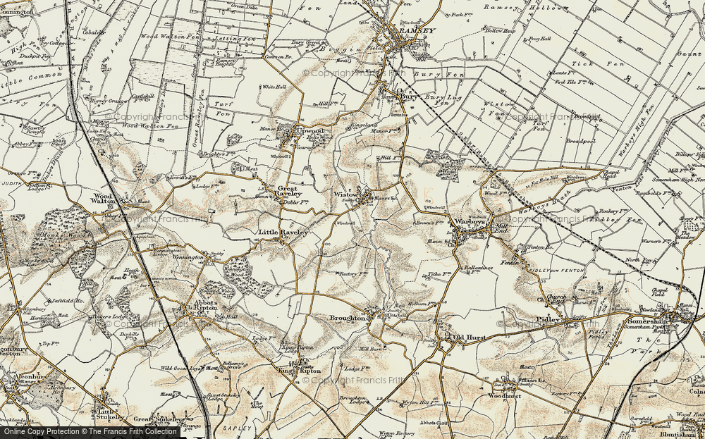 Old Map of Wistow, 1901 in 1901