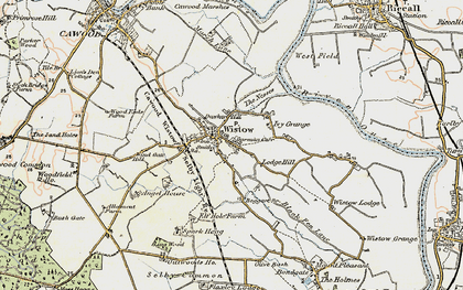 Old map of Wistow in 1903