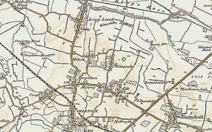 Old map of Witcombe in 1898-1900