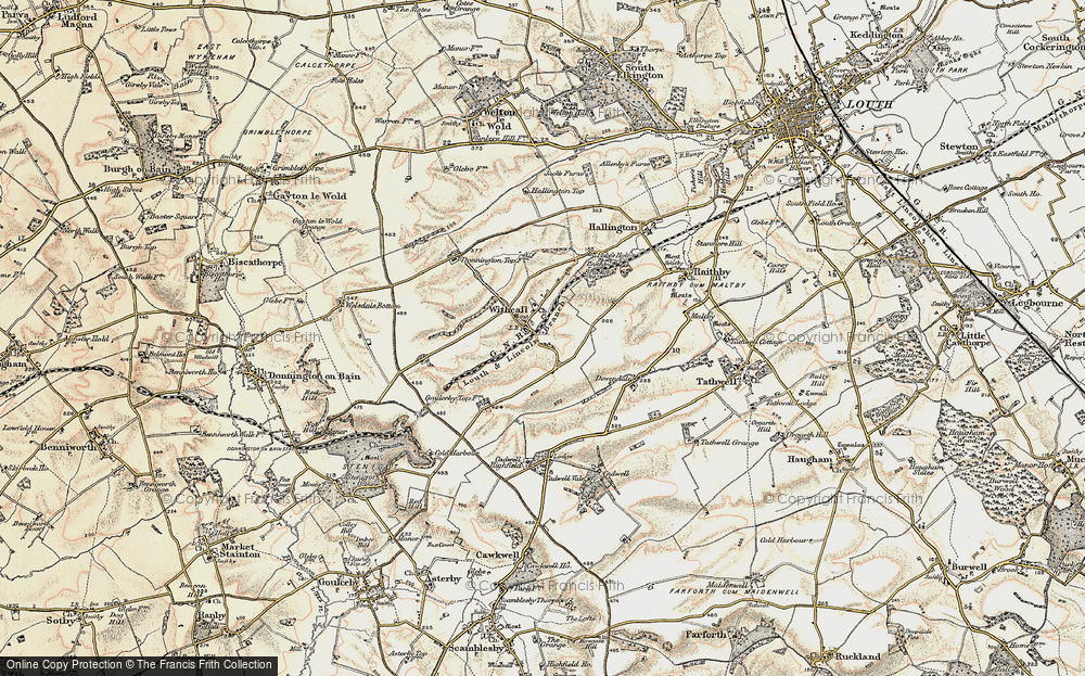 Old Map of Historic Map covering Highfield Cadwell in 1902-1903