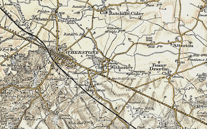 Old map of Witherley in 1901-1903