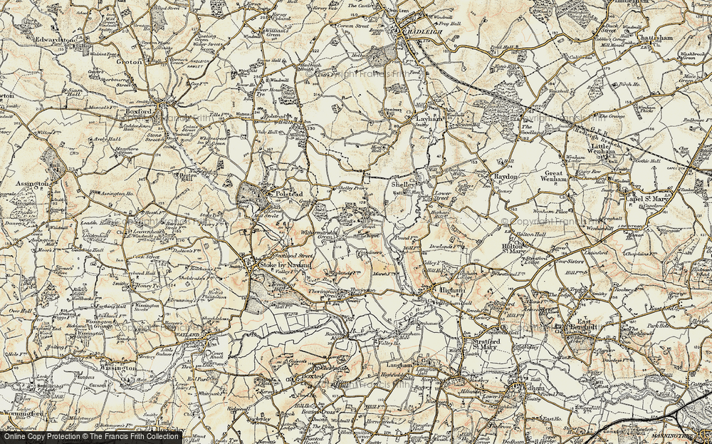 Old Map of Withermarsh Green, 1898-1901 in 1898-1901