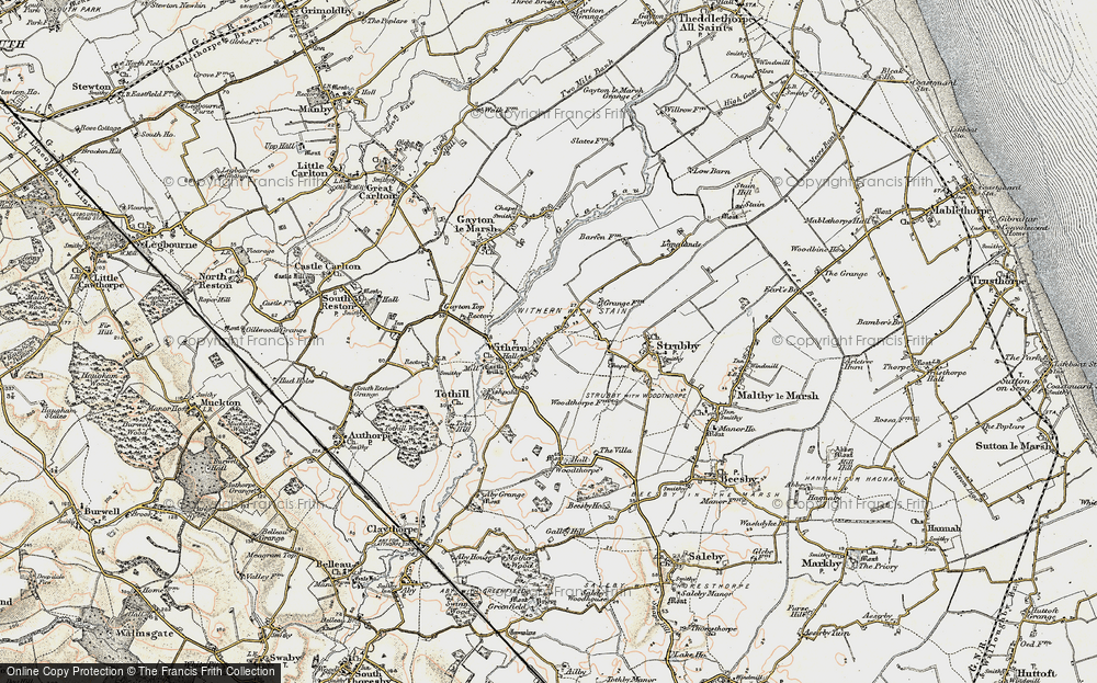 Old Map of Withern, 1902-1903 in 1902-1903