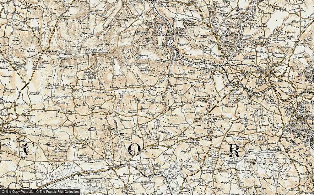 Old Map of Withielgoose, 1900 in 1900
