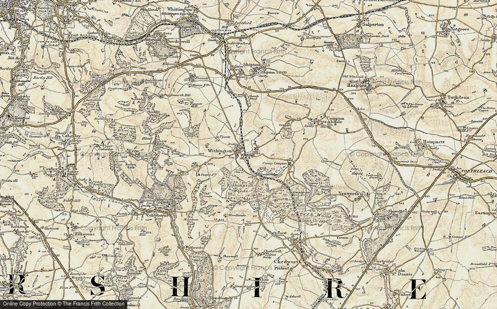 Old Map of Withington, 1898-1900 in 1898-1900