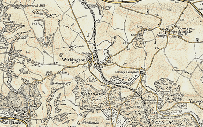 Old map of Withington in 1898-1900