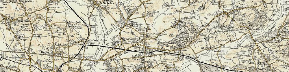 Old map of Withington in 1899-1901