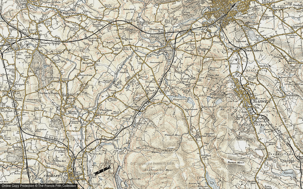 Old Map of Withnell, 1903 in 1903