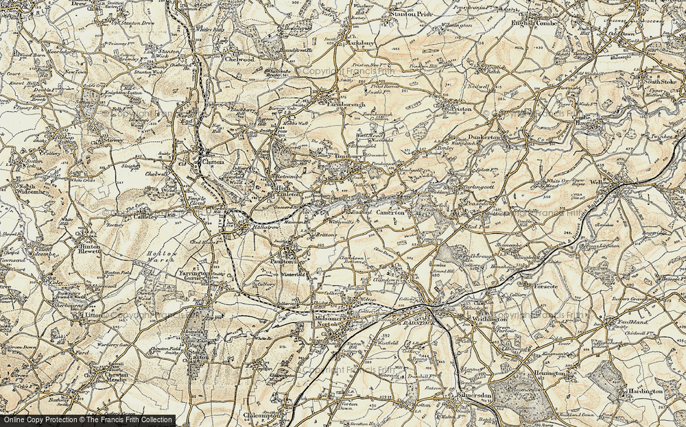 Old Map of Withy Mills, 1899 in 1899