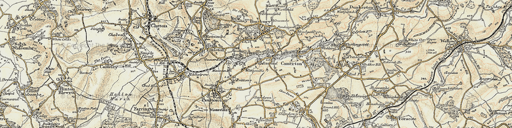 Old map of Withy Mills in 1899