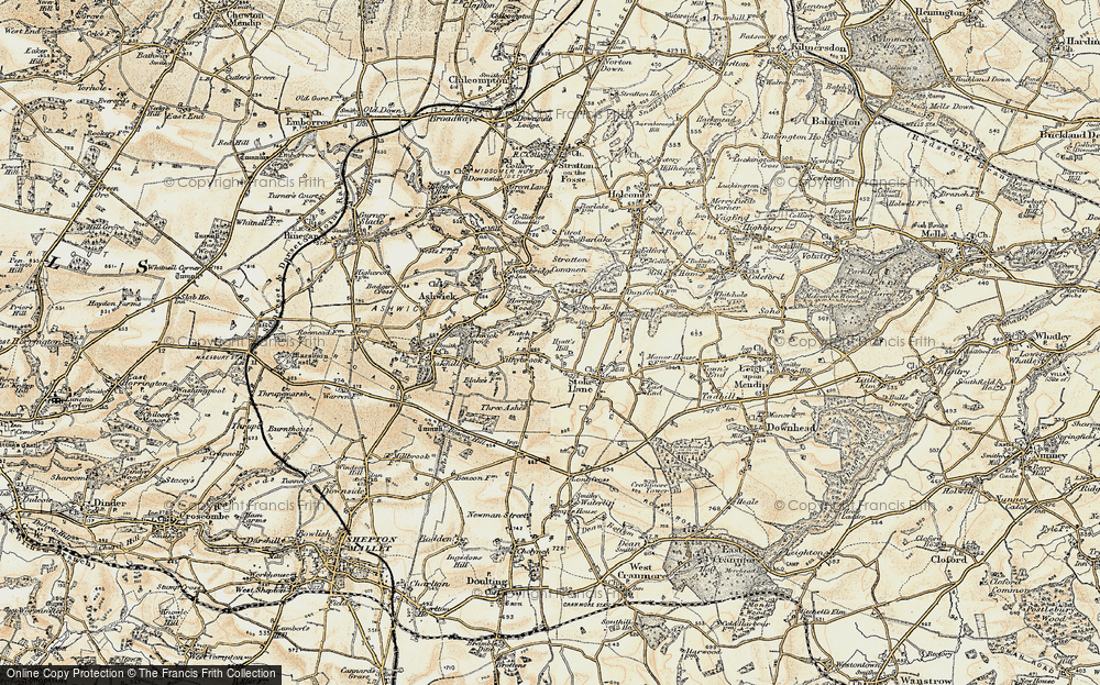 Old Map of Withybrook, 1899 in 1899