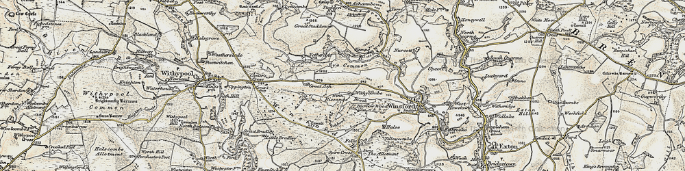 Old map of Winn Brook in 1900