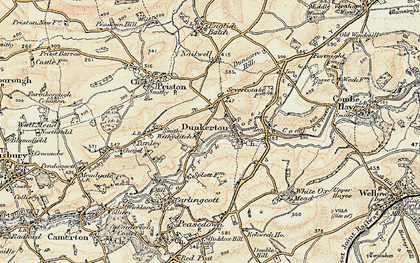 Old map of Withyditch in 1899