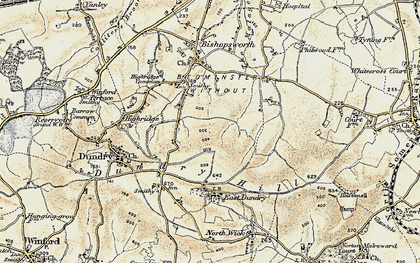 Old map of Withywood in 1899