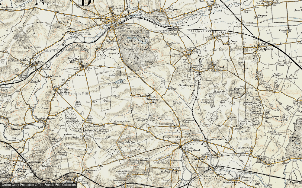 Old Map of Historic Map covering White Water Reservoir in 1901-1903