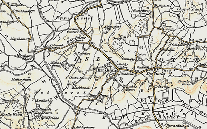 Old map of Wittersham in 1898