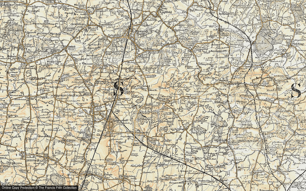 Old Map of Wivelsfield, 1898 in 1898