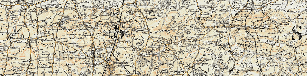 Old map of Wivelsfield in 1898