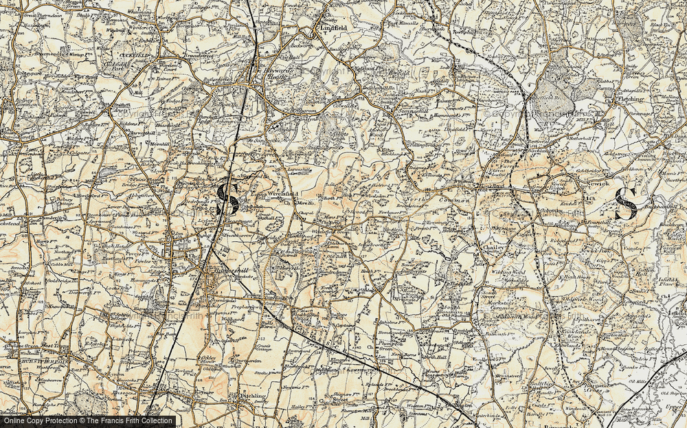 Old Map of Wivelsfield Green, 1898 in 1898