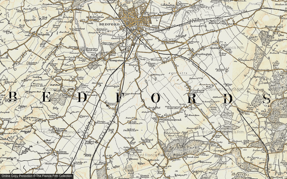 Old Map of Wixams, 1898-1901 in 1898-1901