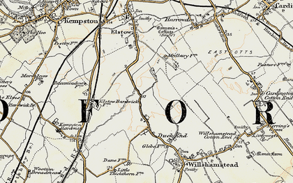 Old map of Wixams in 1898-1901