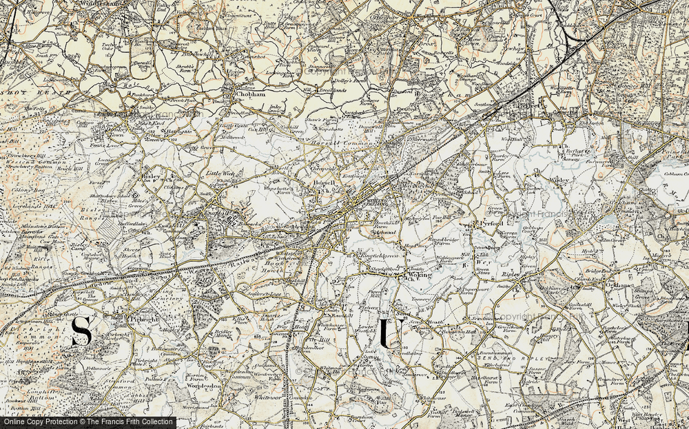 Old Map of Woking, 1897-1909 in 1897-1909