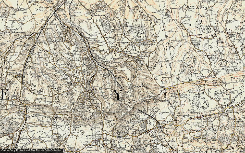 Old Map of Woldingham Garden Village, 1897-1902 in 1897-1902