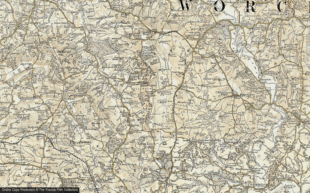 Old Map of Wolferlow, 1899-1902 in 1899-1902