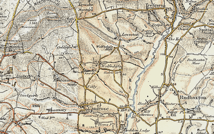 Old map of Wolfsdale in 1901-1912