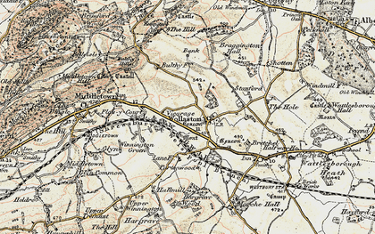 Old map of Wollaston in 1902