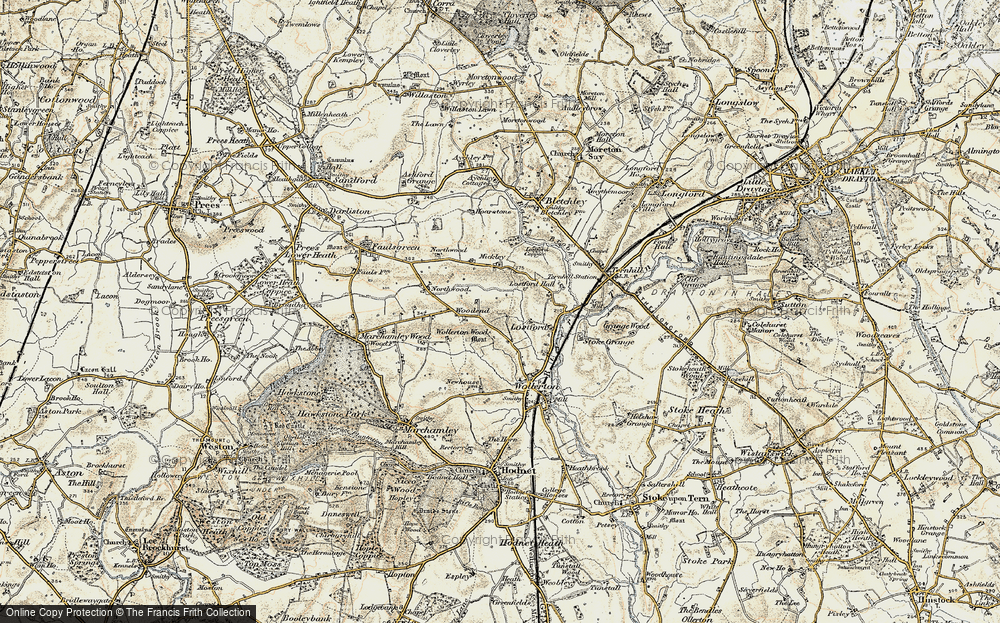 Old Map of Wollerton Wood, 1902 in 1902